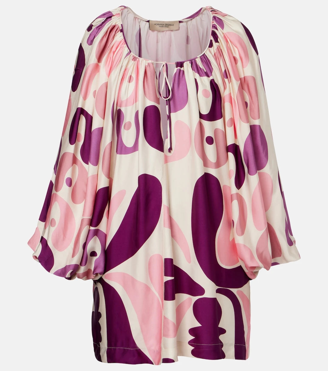 Adriana Degreas - Printed satin minidress