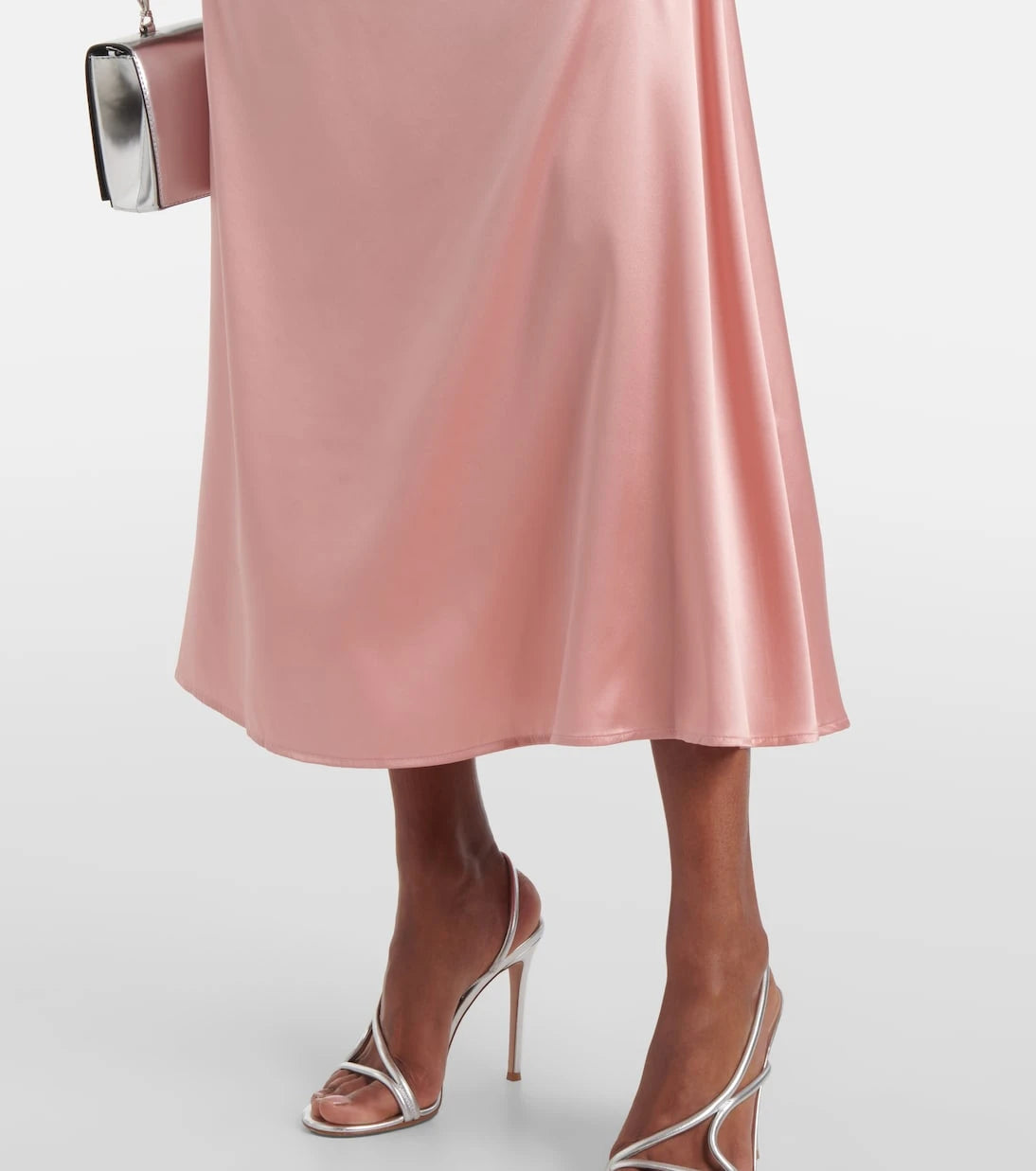 Staud - Elyse silk-blend midi dress