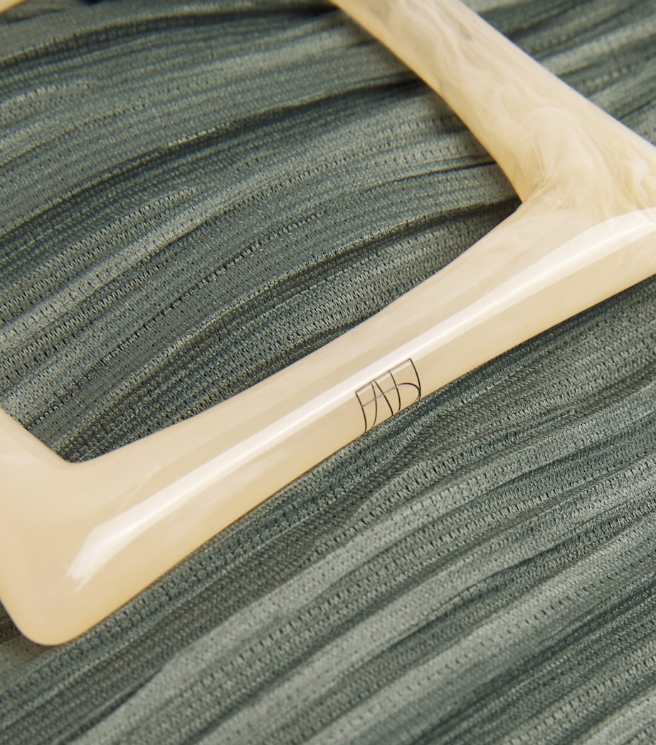 Green Plissé Abacus Top