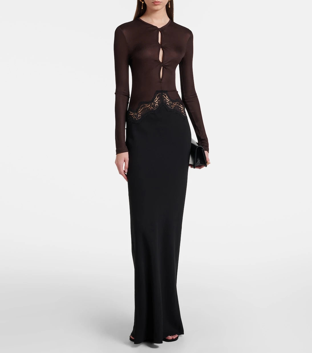 Christopher Esber - Cutout lace-trimmed jersey gown