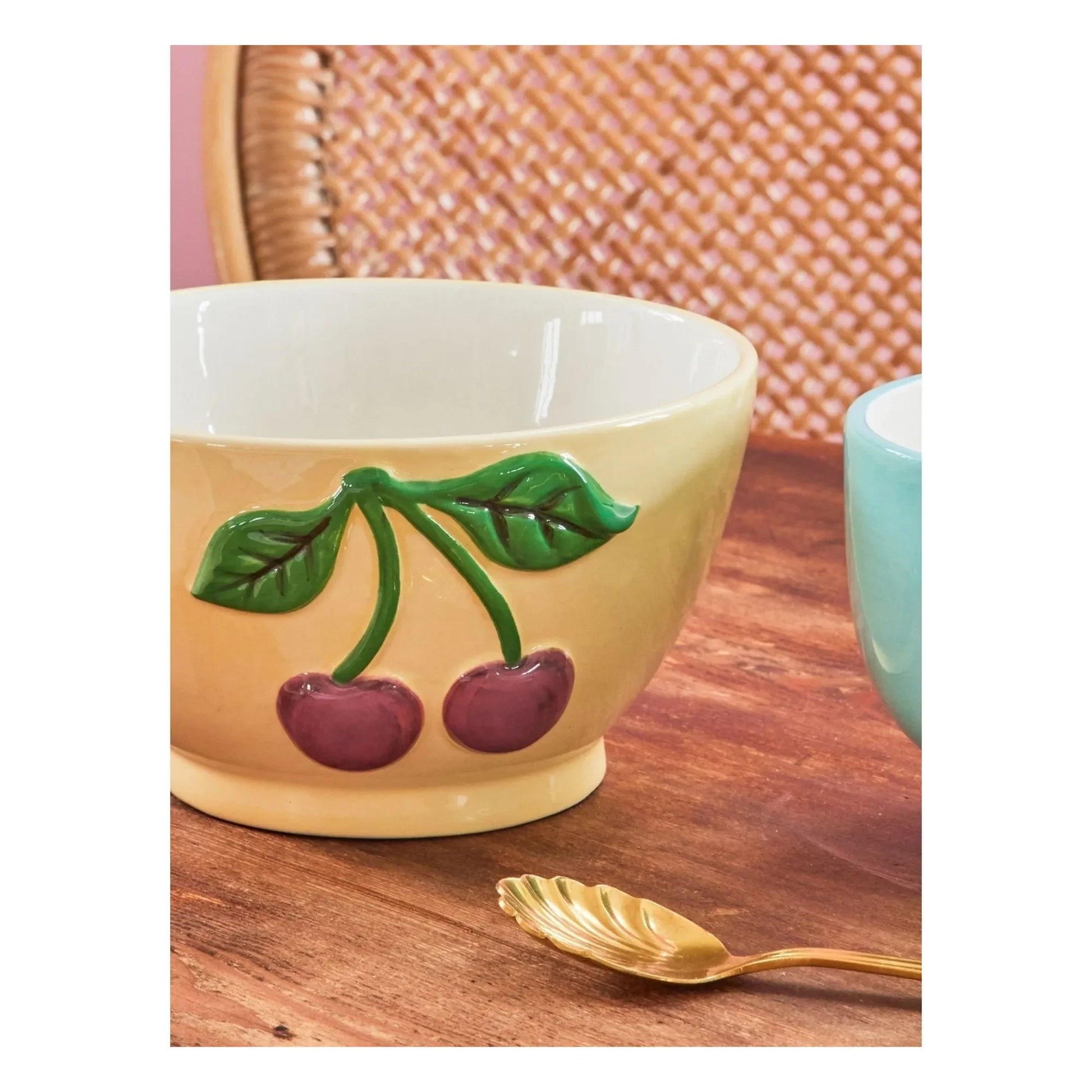 Rice - Ceramic bowl Cherry | Pale yellow