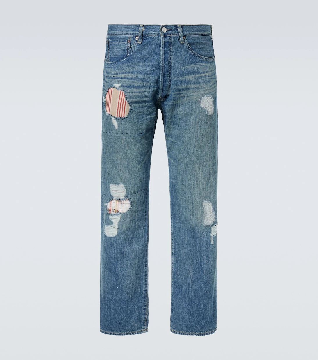 Junya Watanabe - بنطلون جينز بقصة مستقيمة من x Levi's® بتصميم خليط