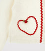 Wool-Blend Heart-Embroidery Cardigan (6-36 Months)