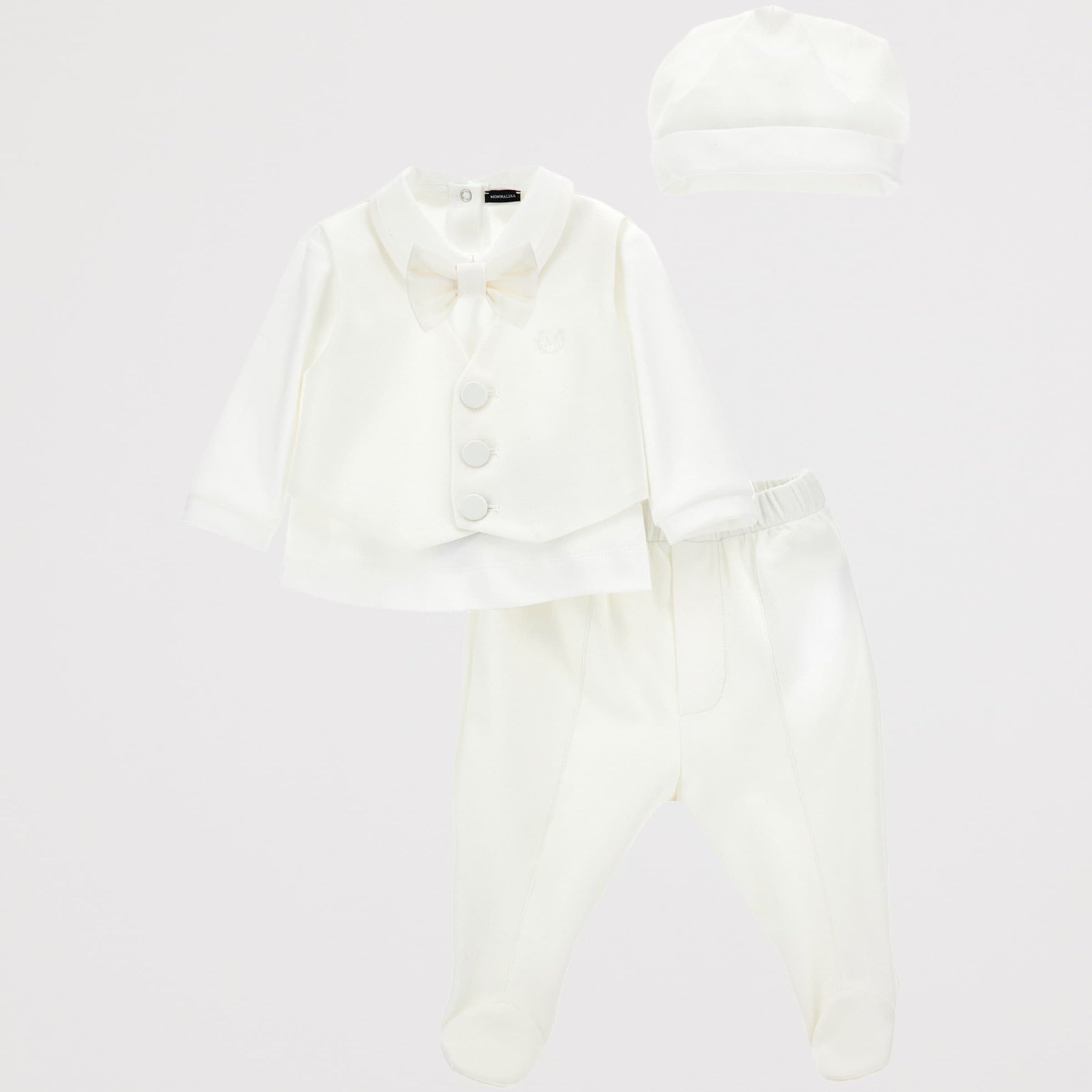 Formal Shirt, Waistcoat, Trousers, Hat and Bow Tie Set (1-9 Months)