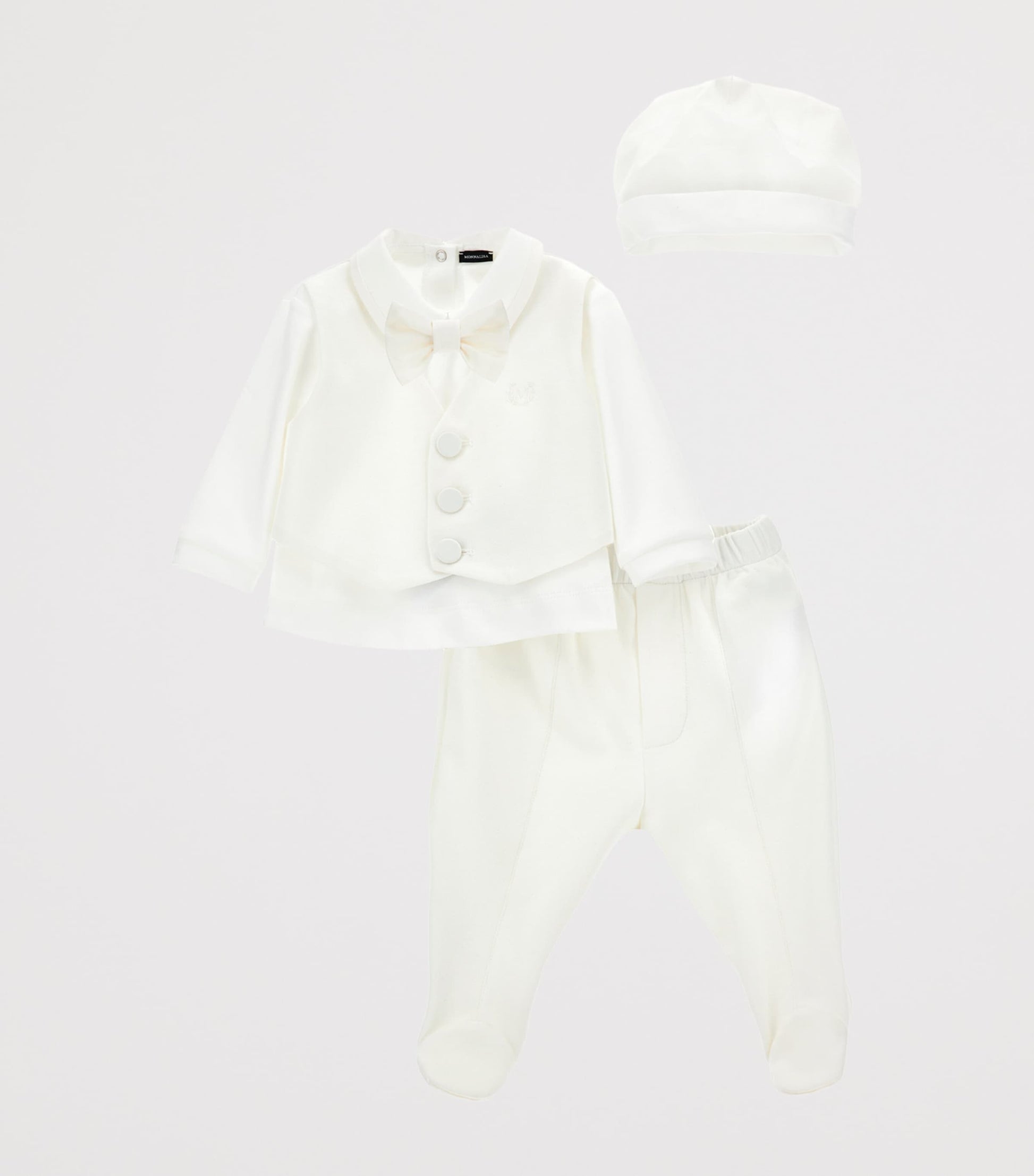 Formal Shirt, Waistcoat, Trousers, Hat and Bow Tie Set (1-9 Months)