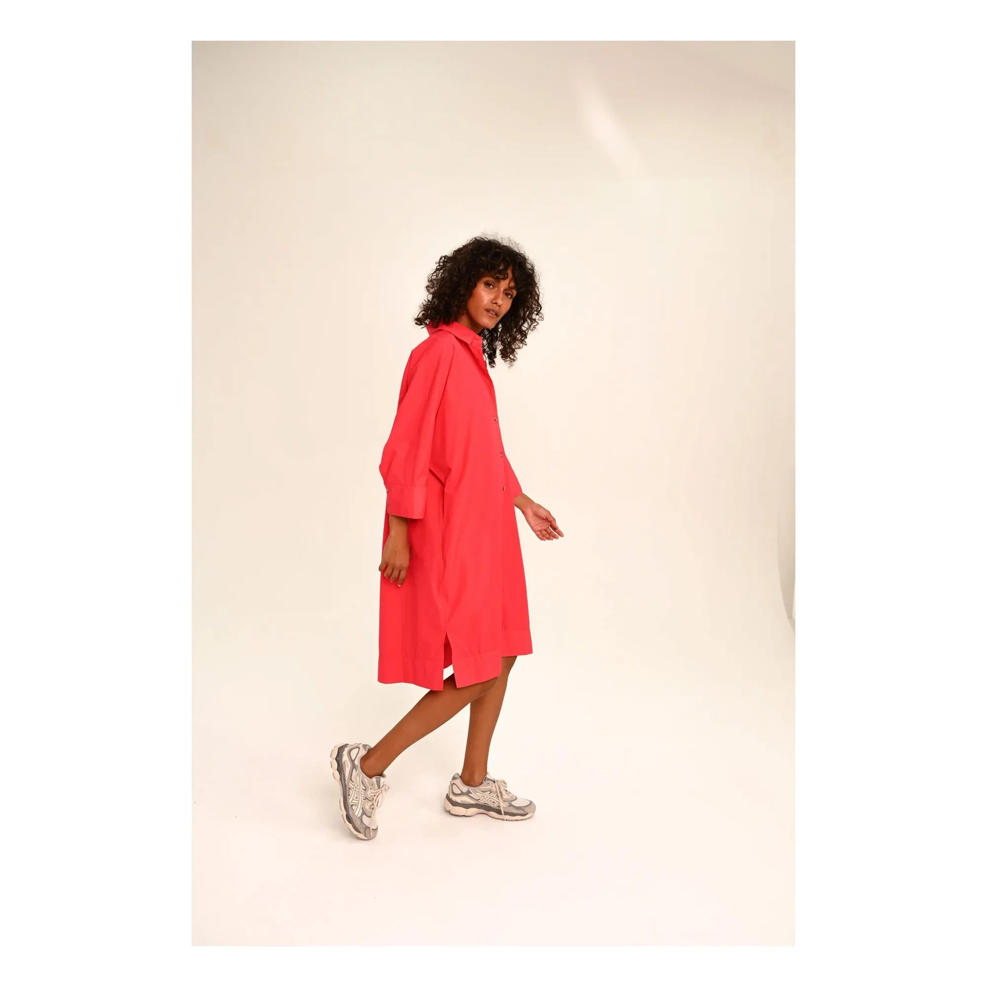Sacrécoeur - Giulietta Popeline dress | Red