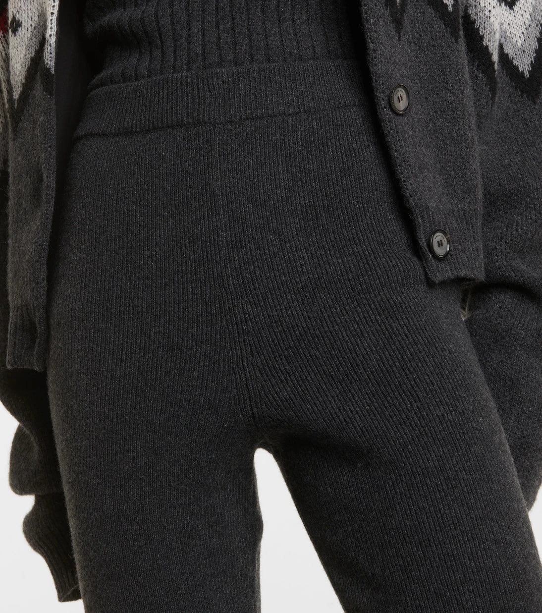 Magda Butrym - Ribbed-knit cashmere slim pants