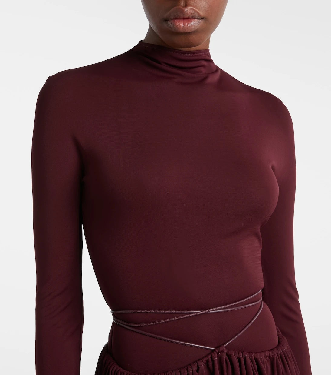 Alaïa - Gathered midi dress