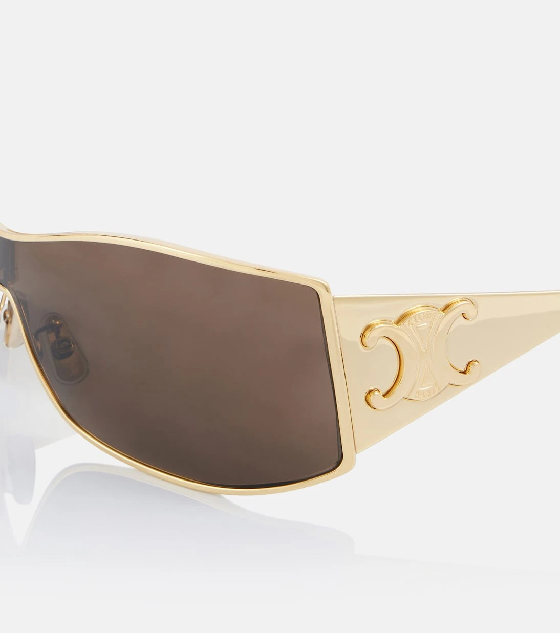 Celine Eyewear - Triomphe Metal Racer shield sunglasses