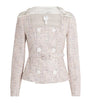 Pink Tweed Embellished Goldie Jacket