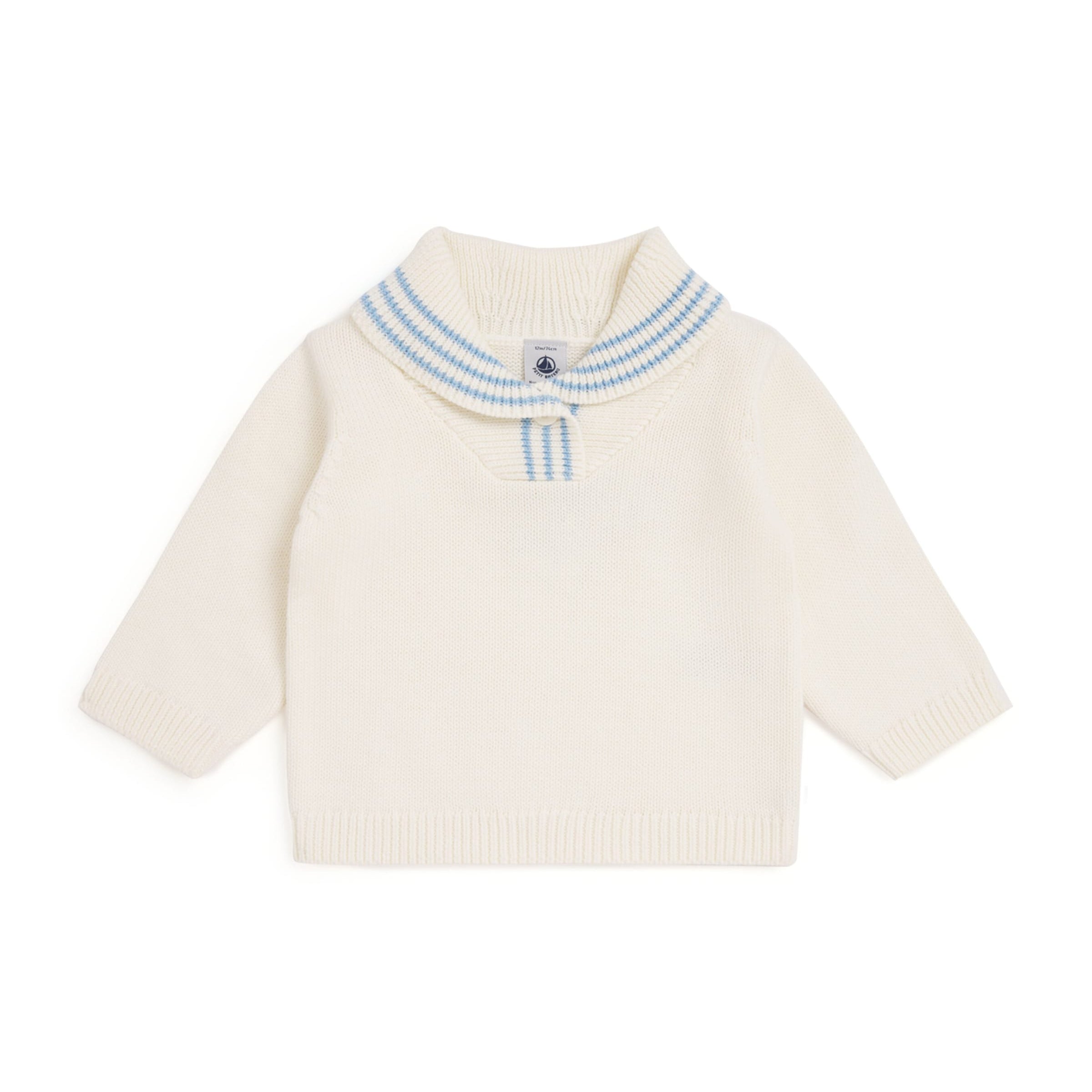 Petit Bateau Cotton Stripe Sweater (6-24 Months)