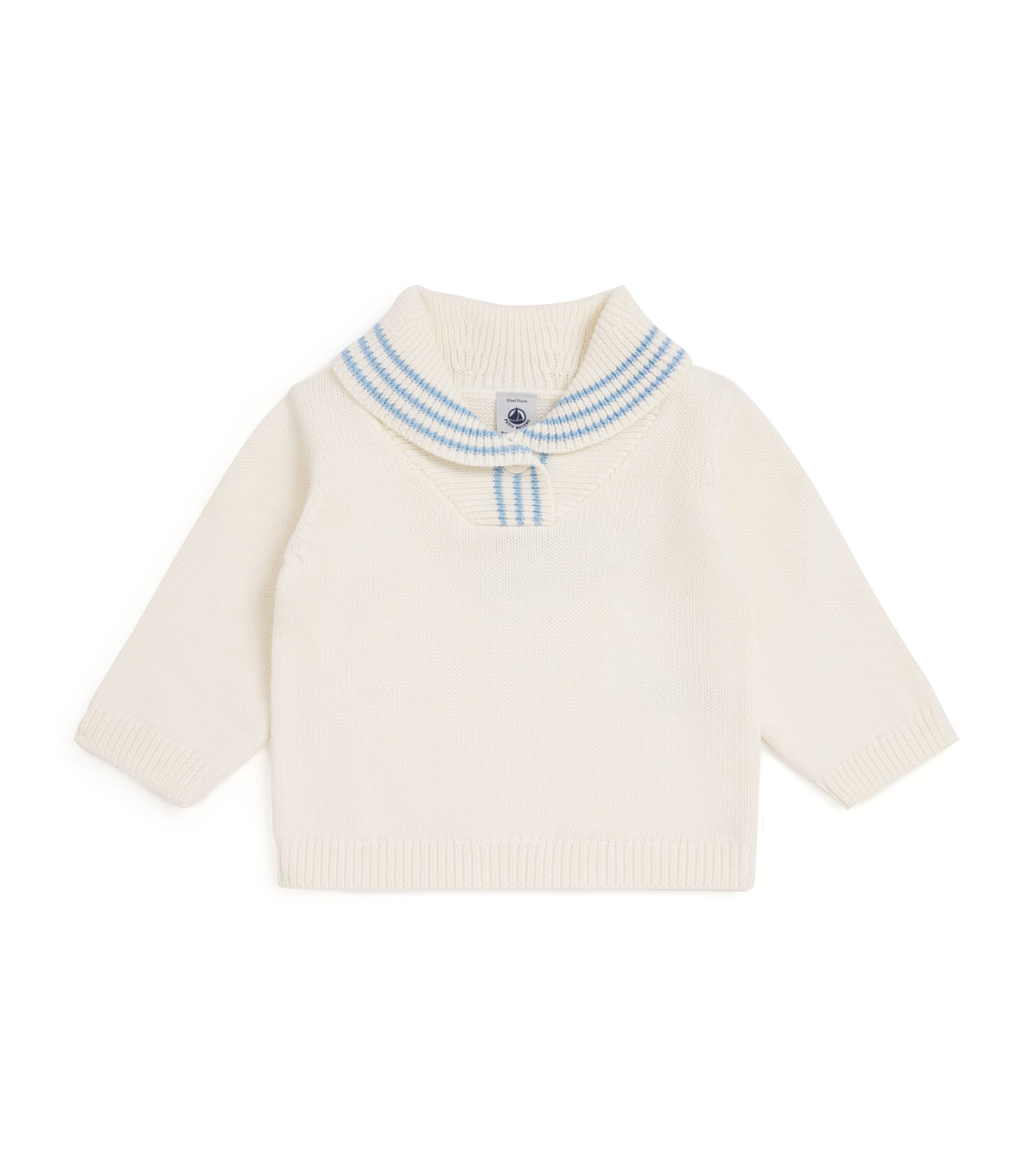 Petit Bateau Cotton Stripe Sweater (6-24 Months)