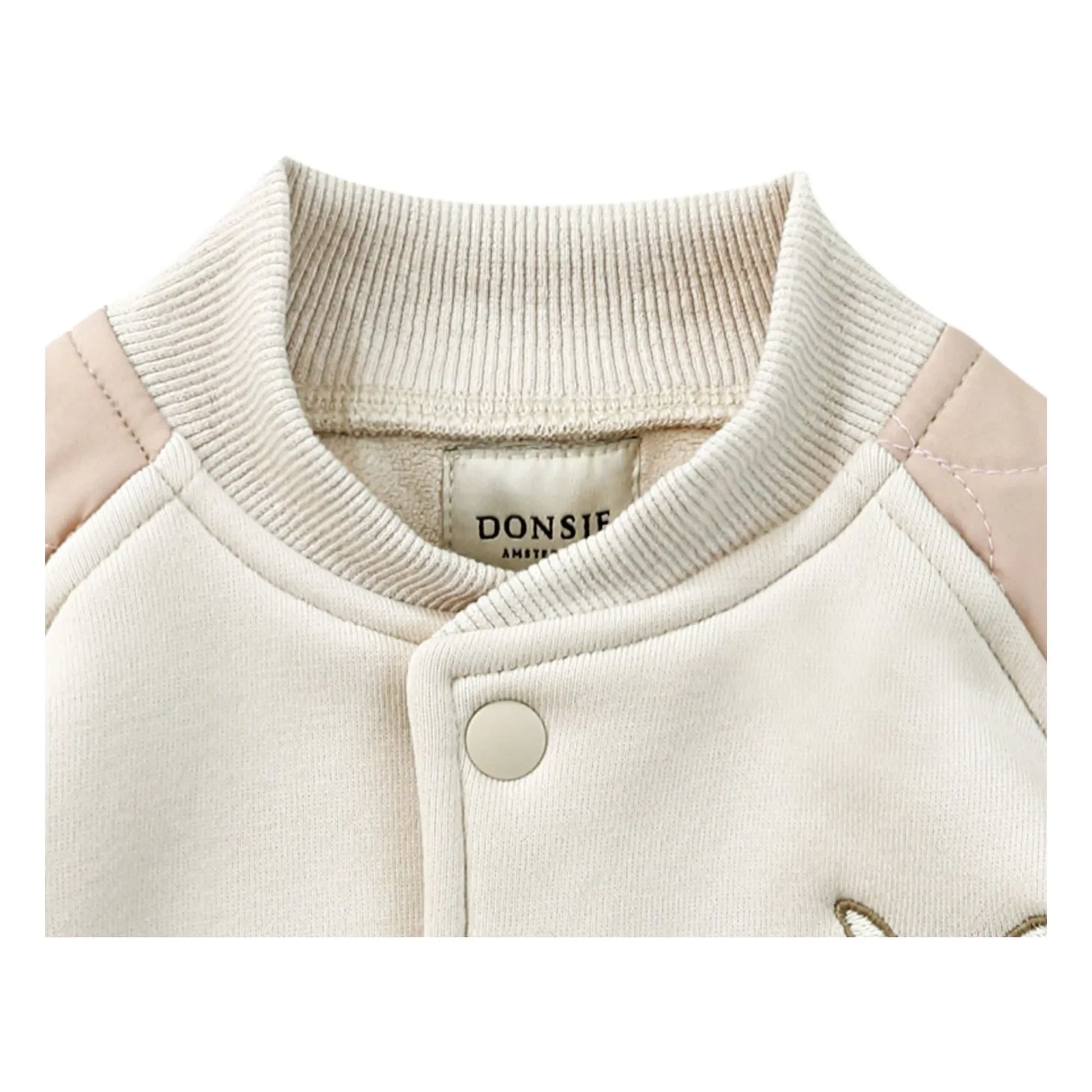 Donsje - Noal Bi-Material Bomber | Ecru