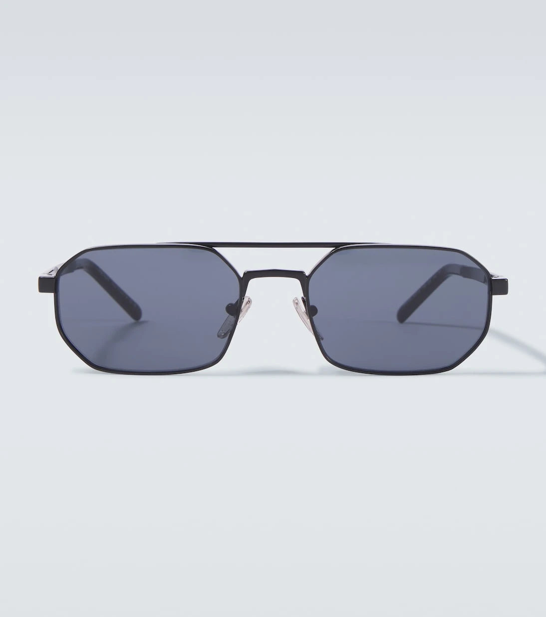 Prada - Engraved rectangular sunglasses