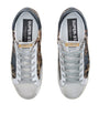Golden Goose Brown Leather Leopard Print Superstar Sneakers