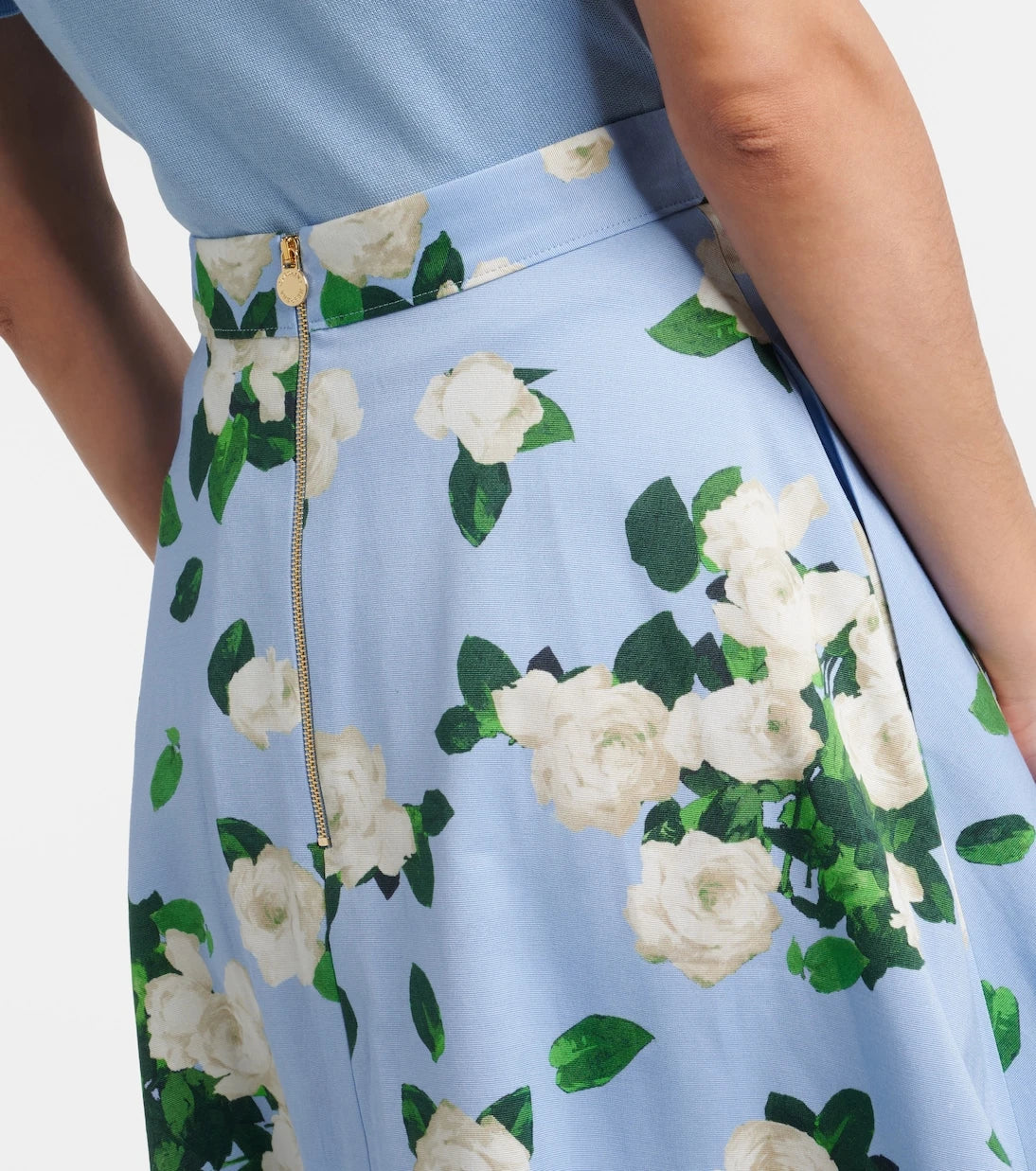 Carolina Herrera - Floral faille midi skirt