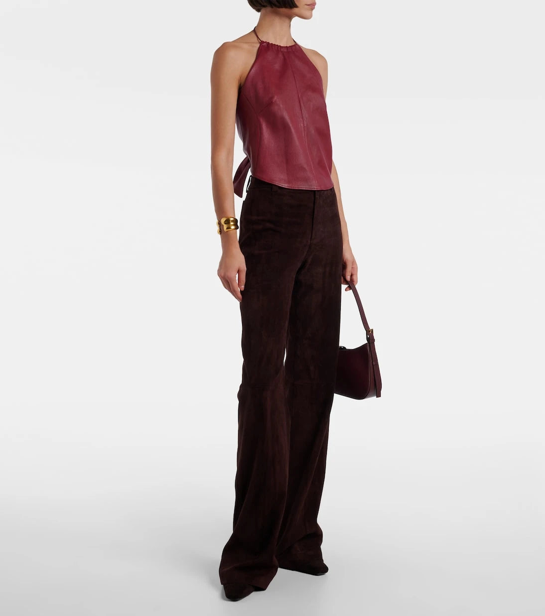 Stouls - Rosie open-back leather top