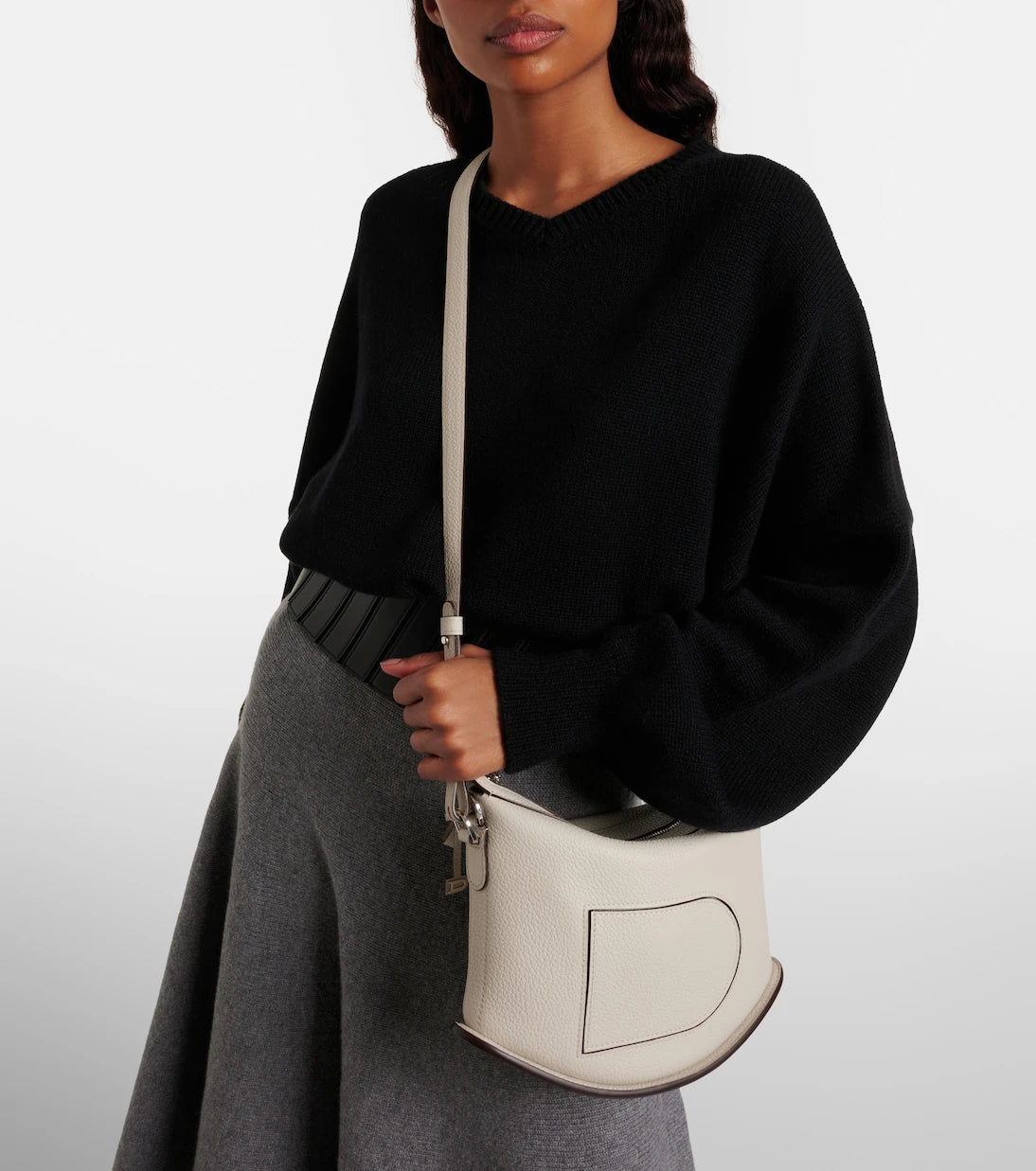 Delvaux - Pin Swing Medium leather shoulder bag
