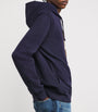 Blue Cotton-Blend Polo Bear Hoodie