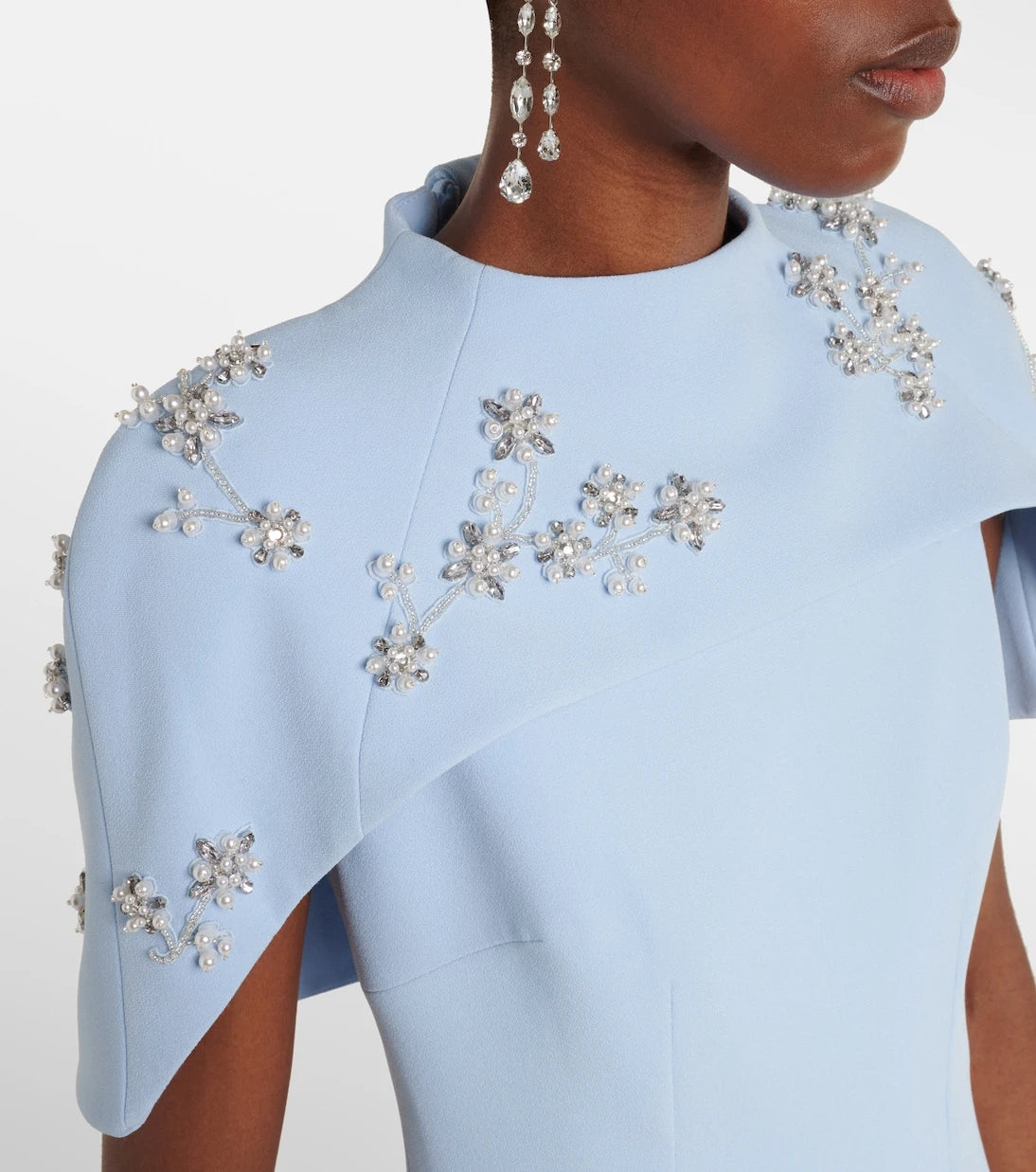 Safiyaa - Embellished caped gown
