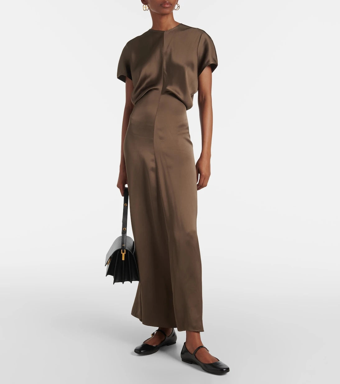 Tod's - حذاء ماري جين مسطح من الجلد المصقول