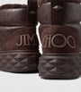 Jimmy Choo Brown Xan Calfskin-Shearling Snow Boots