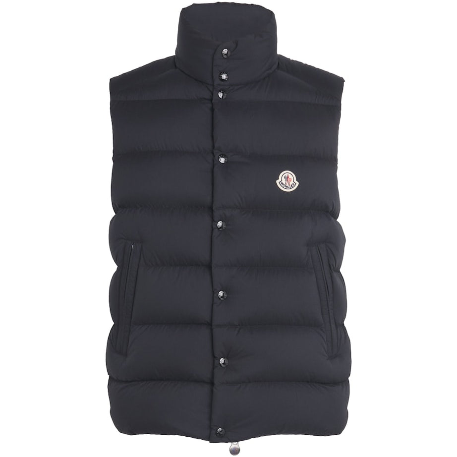 Moncler Black Down Tibb Padded Gilet