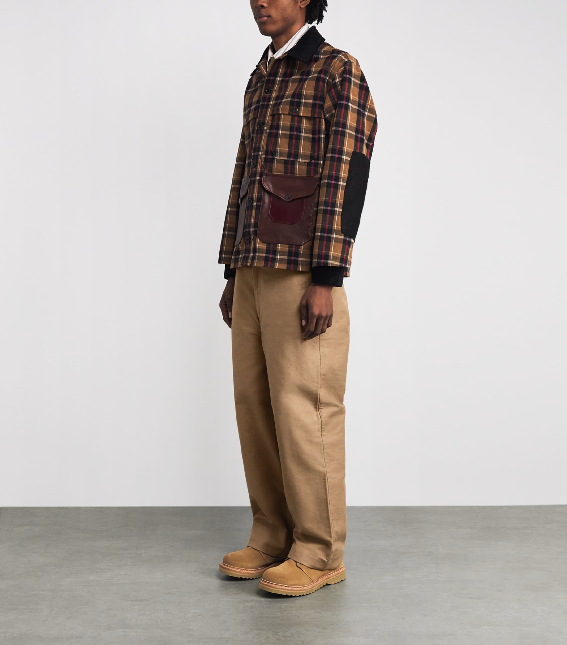 Cotton Wide-Leg Trousers