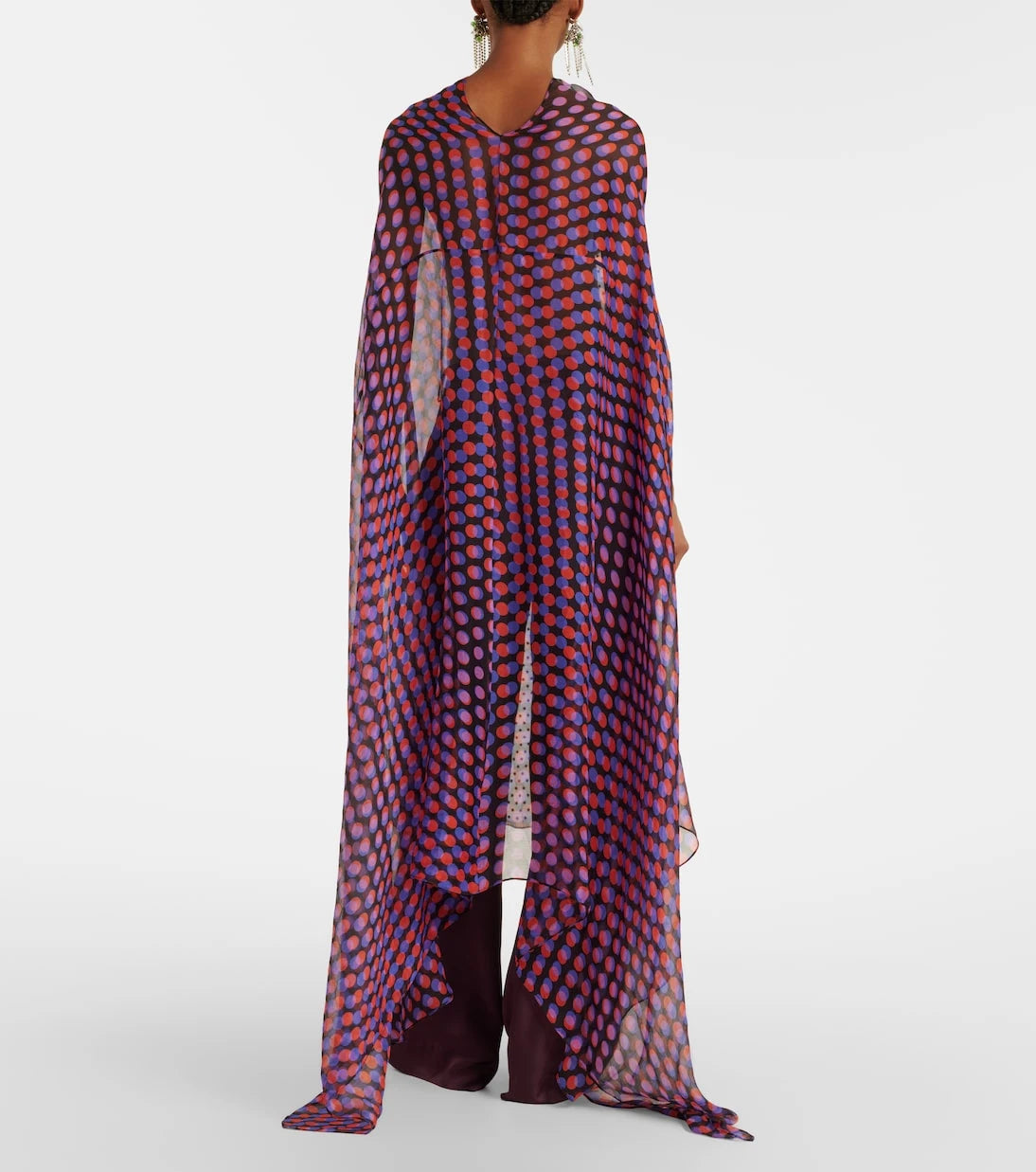 Dries Van Noten - Polka-dot silk satin midi dress