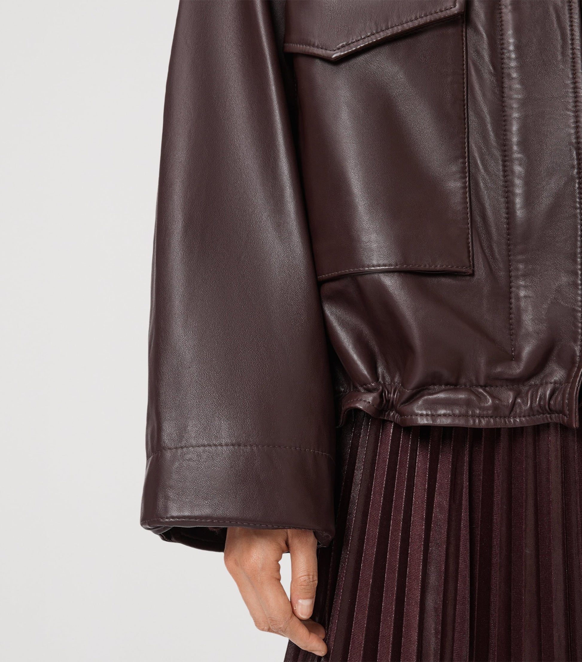 Clay Leather Jacket OXBLOOD RED