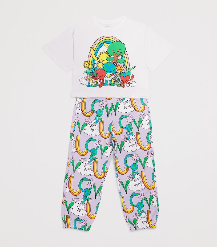 Stella McCartney Kids Cotton Rainbow Graphic T-Shirt (3-14+ Years)