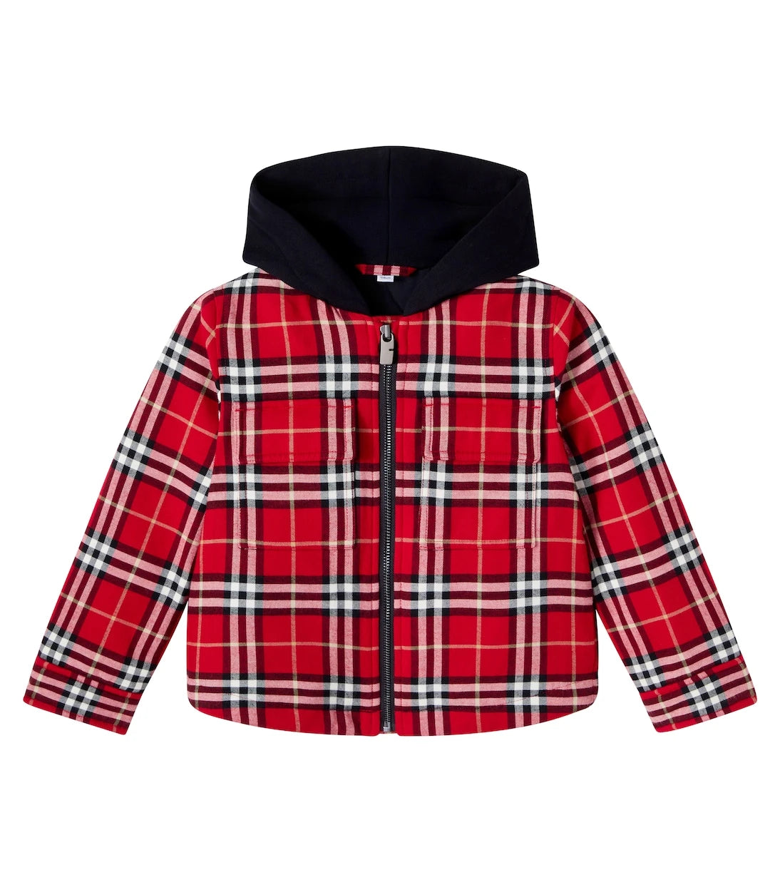 Burberry Kids - Burberry Check hooded cotton jacket