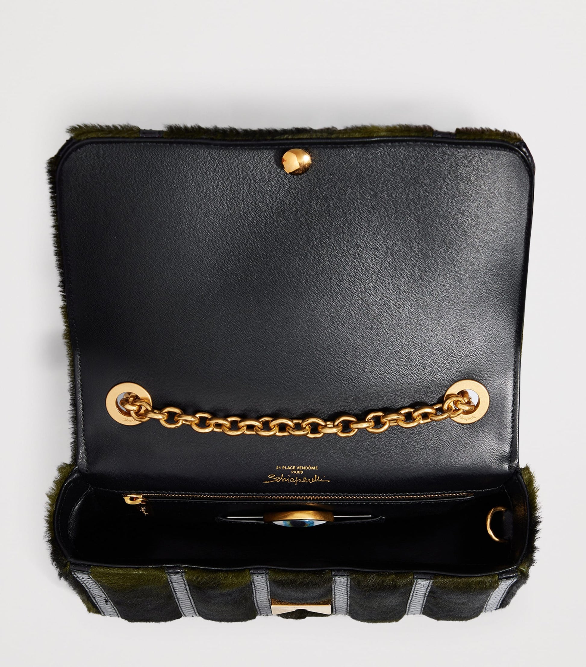 Pony Hair-Snakeskin Schiap Shoulder Bag