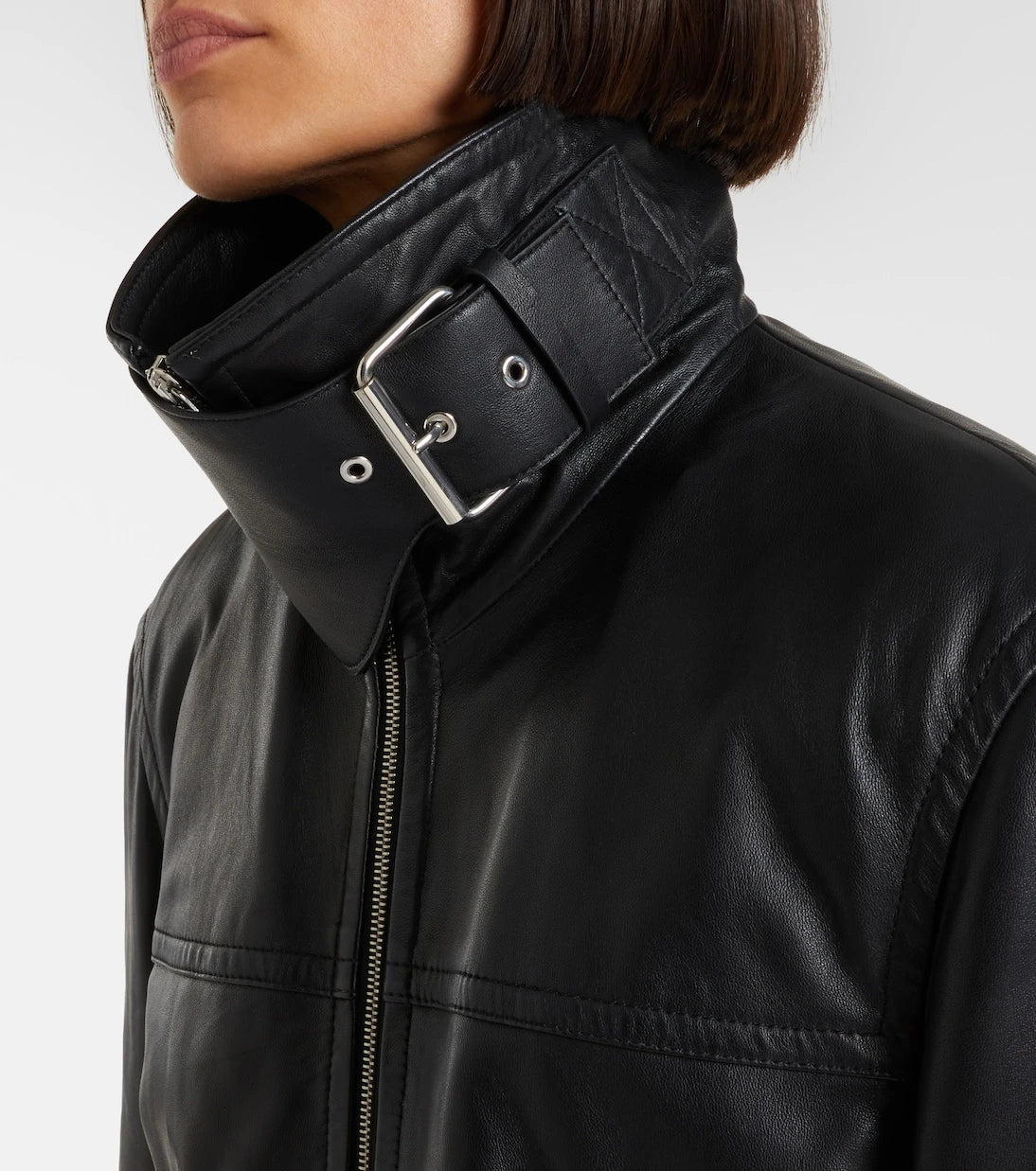 Sportmax - Oversized leather jacket