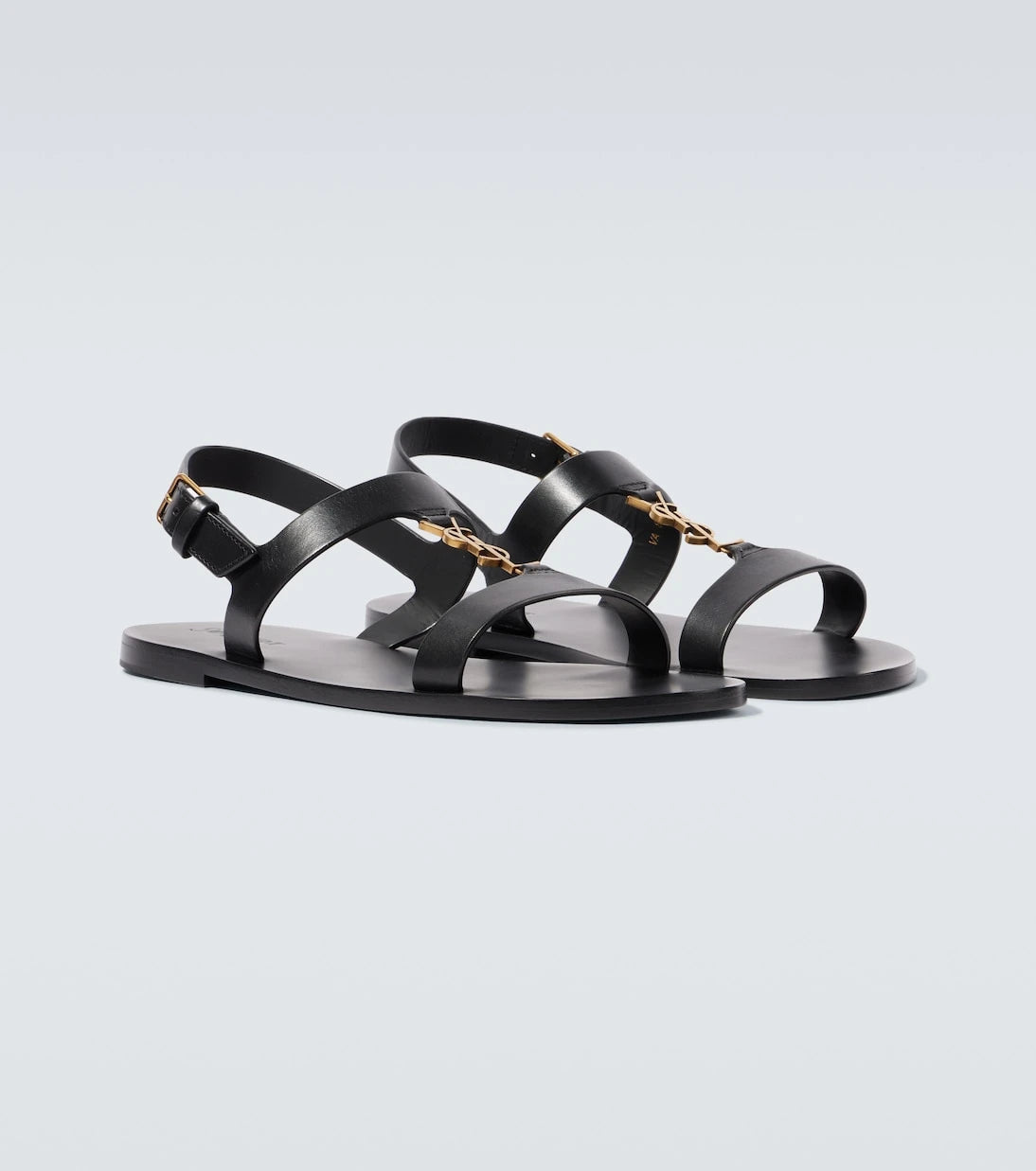 Saint Laurent - Cassandre leather sandals