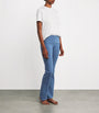 Cotton-Blend Jersey Foldover Trousers