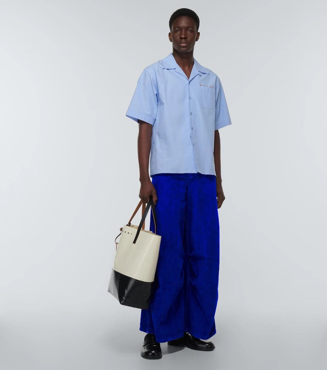 Marni - Mid-rise barrel-leg jeans