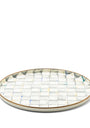 Sterling Check Round Tray (37cm)