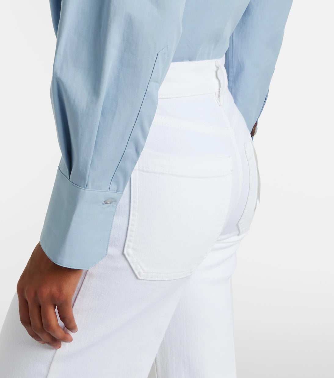 Frame - بنطلون جينز Le Slim Palazzo بقصة أرجل واسعة