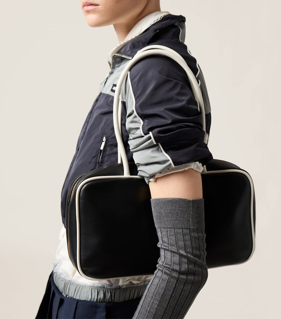 Blue Technical Cropped Jacket