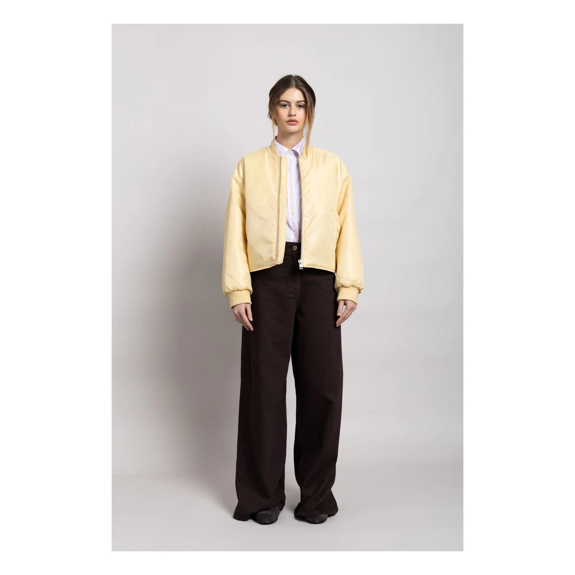 Smallable Woman - Bomber Court Solstice | Pale yellow