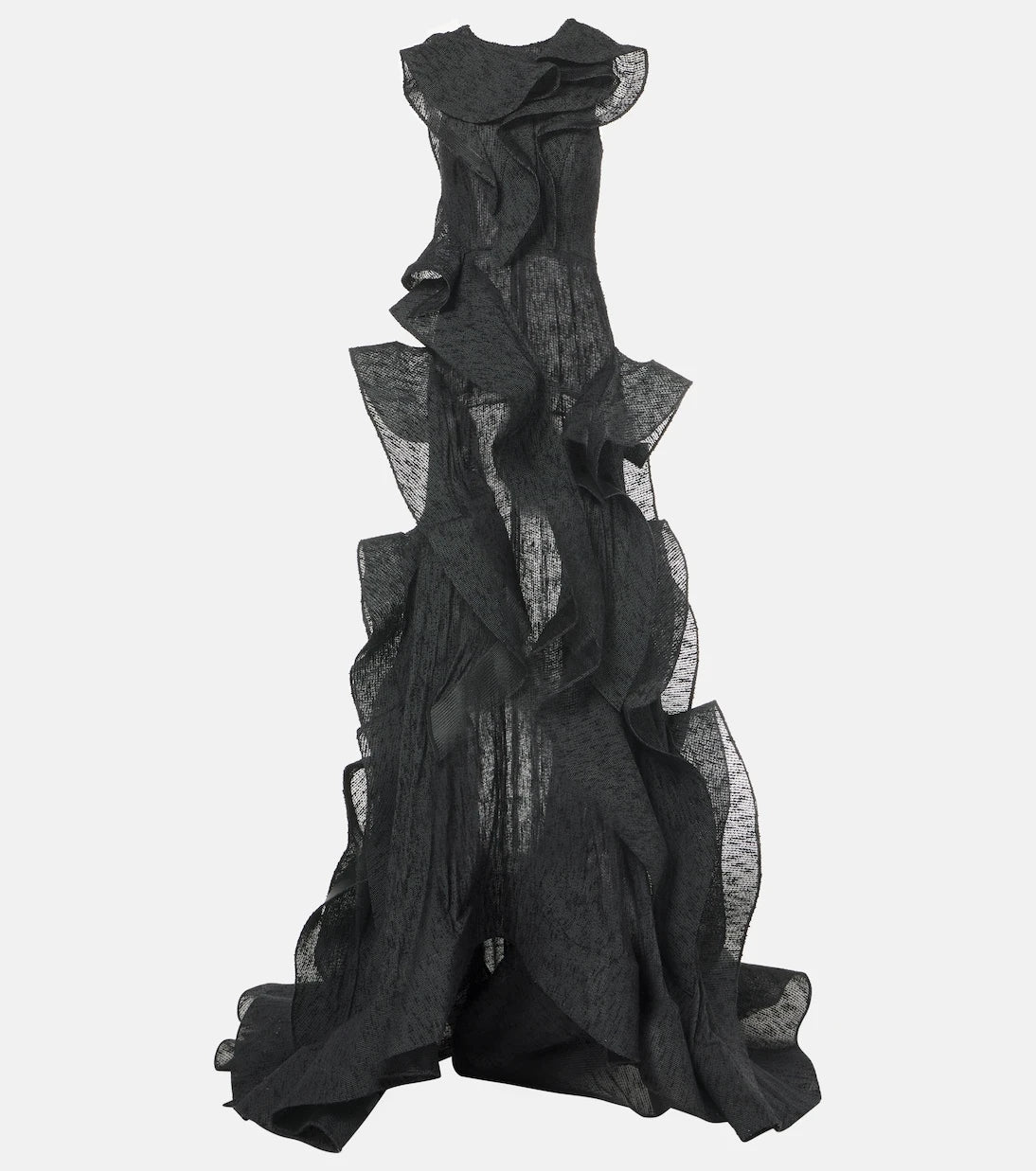 Maticevski - Spiral ruffled gown