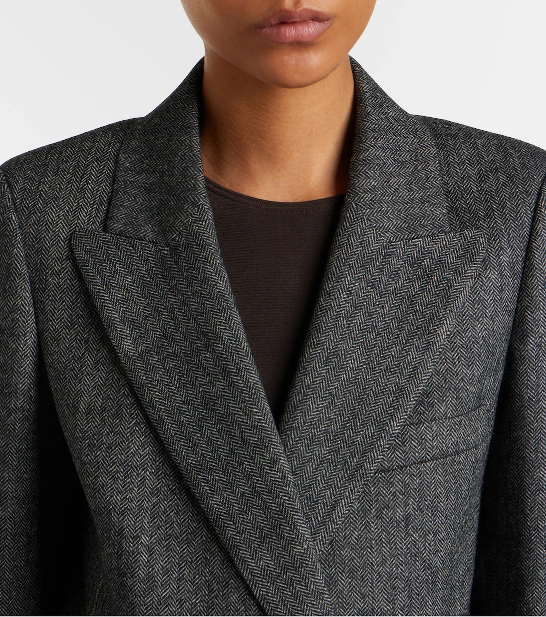 Blazé Milano - Everyday herringbone wool-blend blazer