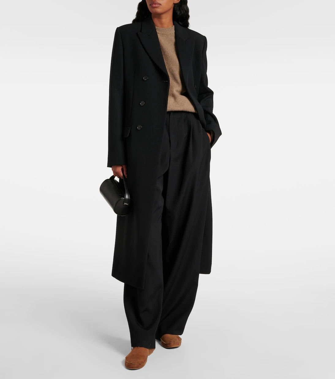 The Row - Tyler shearling-lined suede moccasins