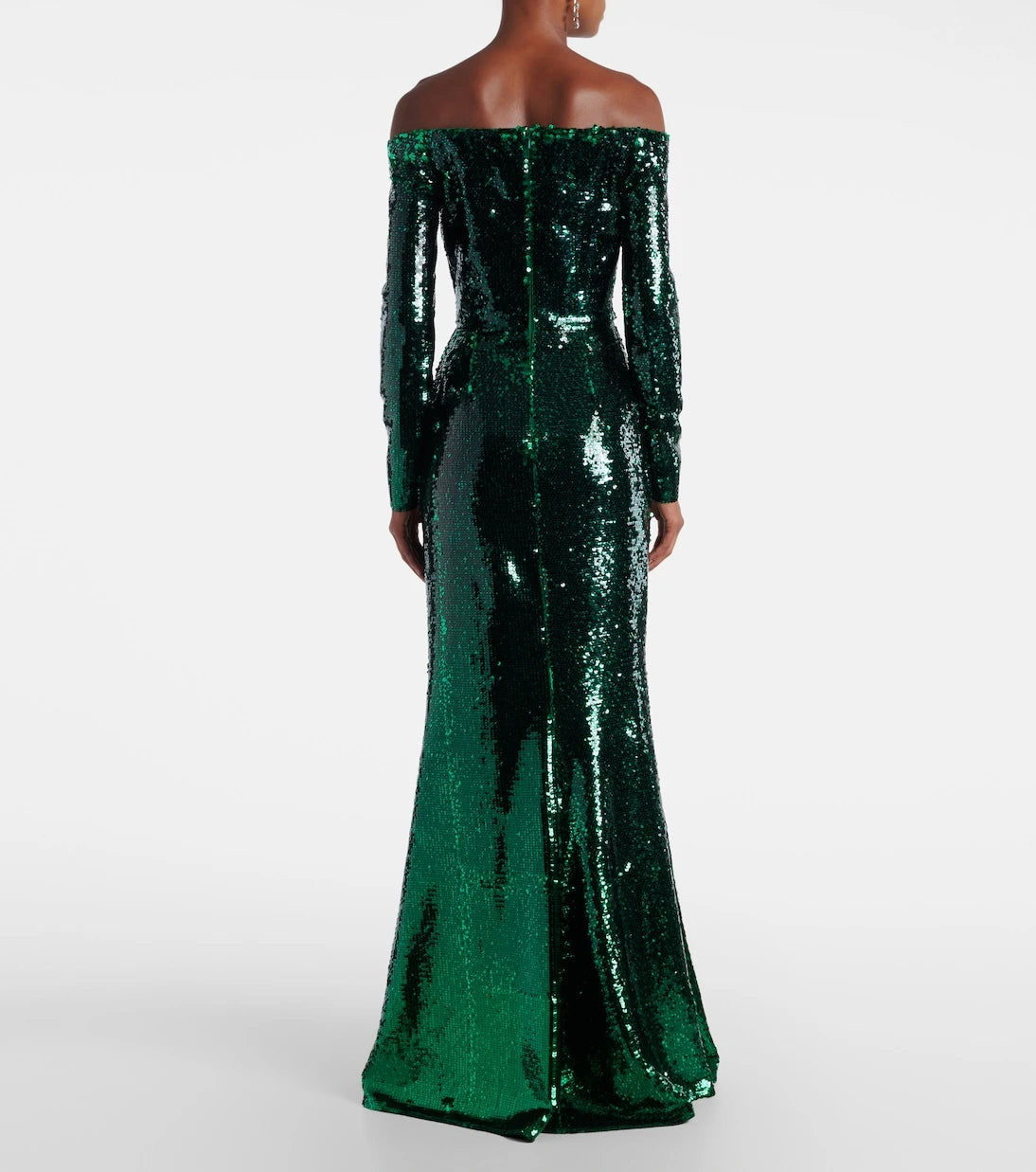 Elie Saab - Sequined off-shoulder gown