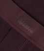 Skims Burgundy Stretch-Cotton Ribbed Boxer Shorts