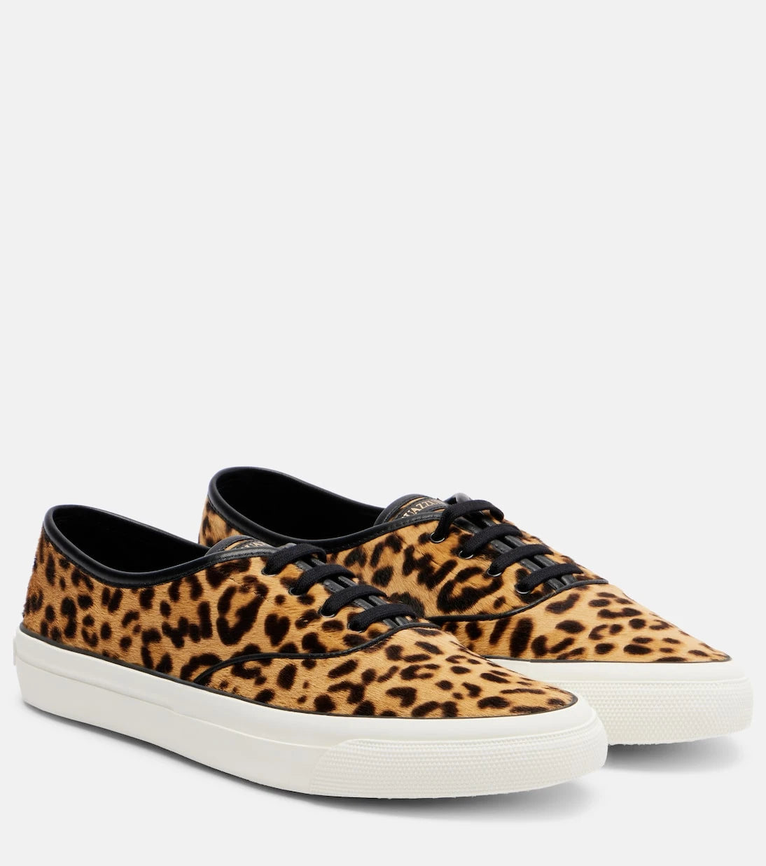 Aquazzura - Minimalist animal-printed leather sneakers