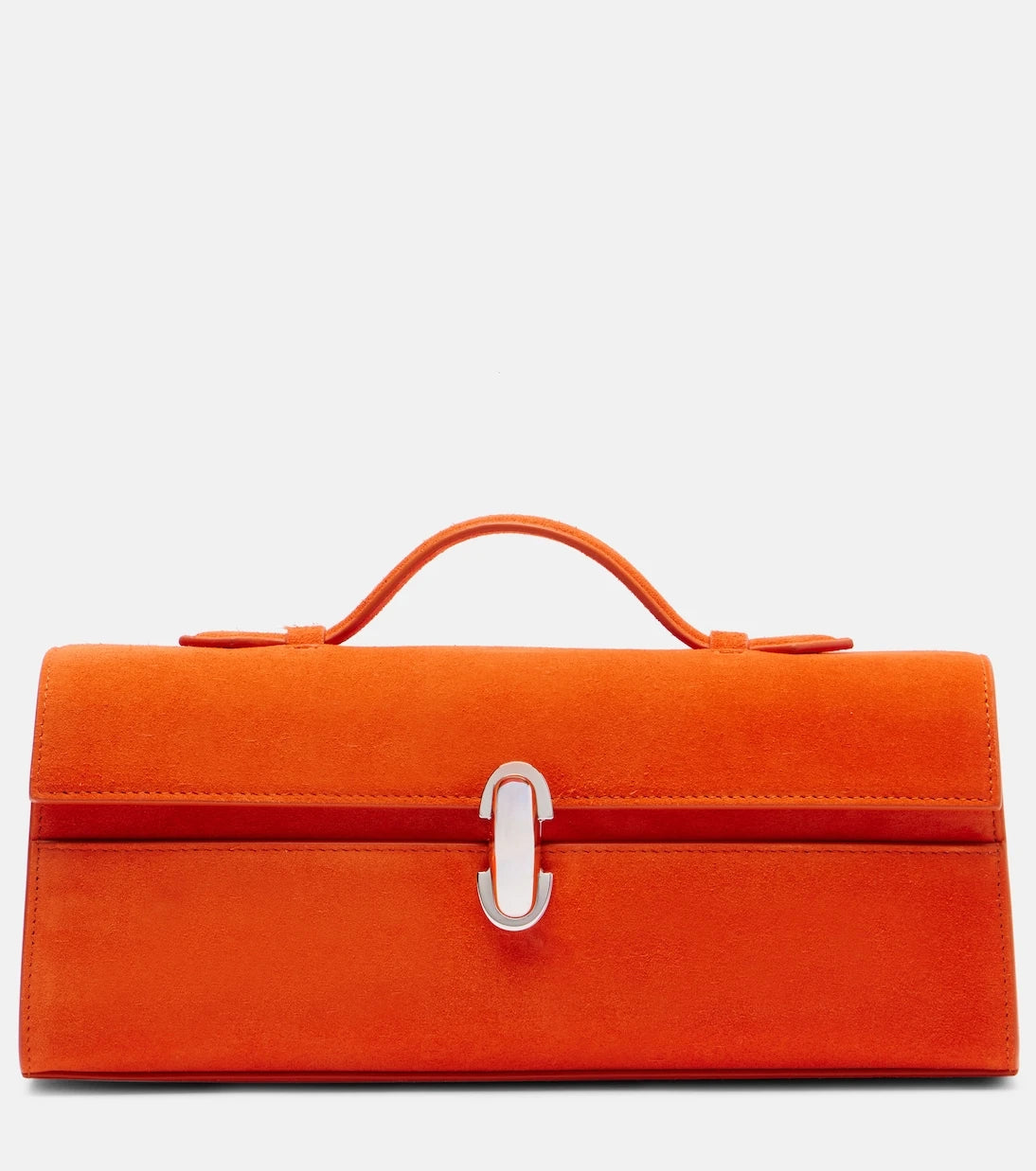Savette - Slim Symmetry suede tote bag