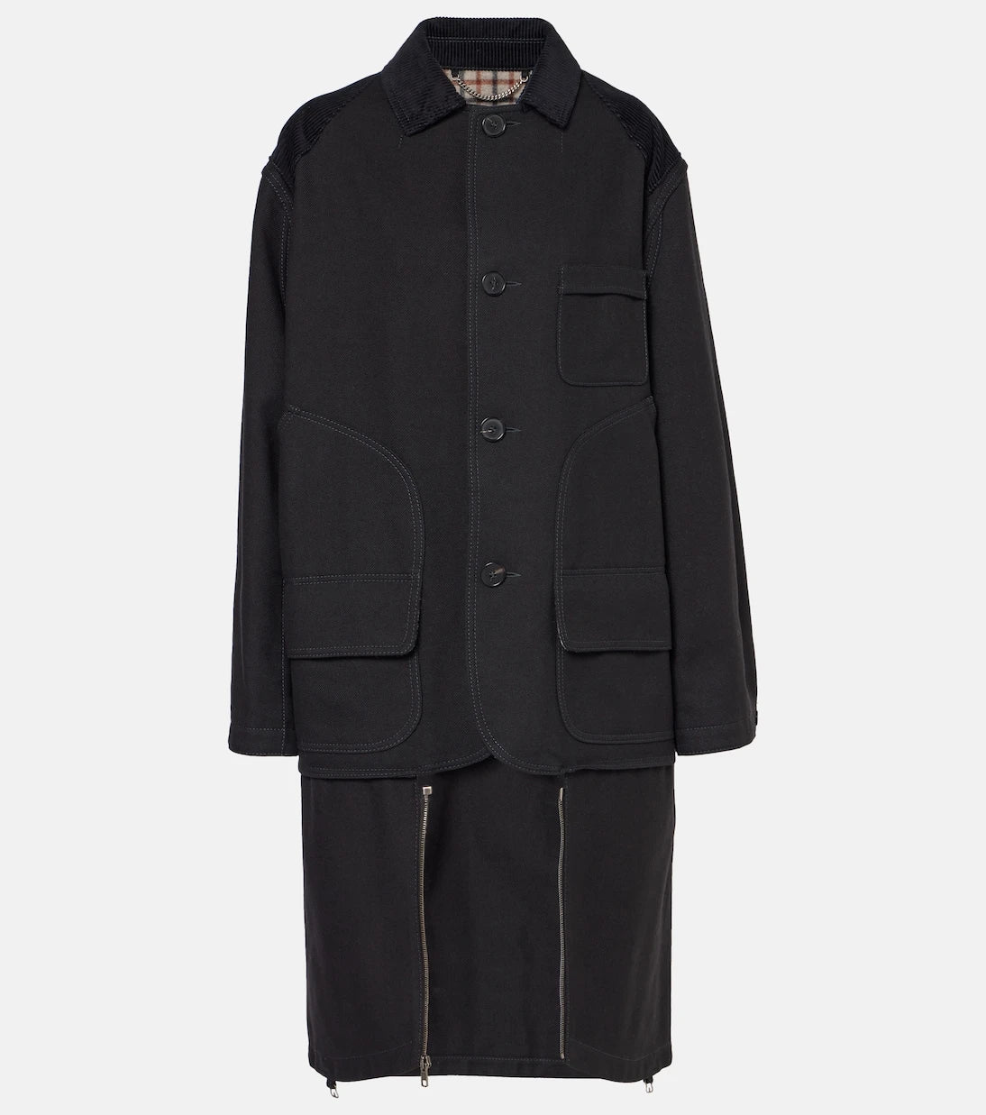 Maison Margiela - Cotton and wool coat