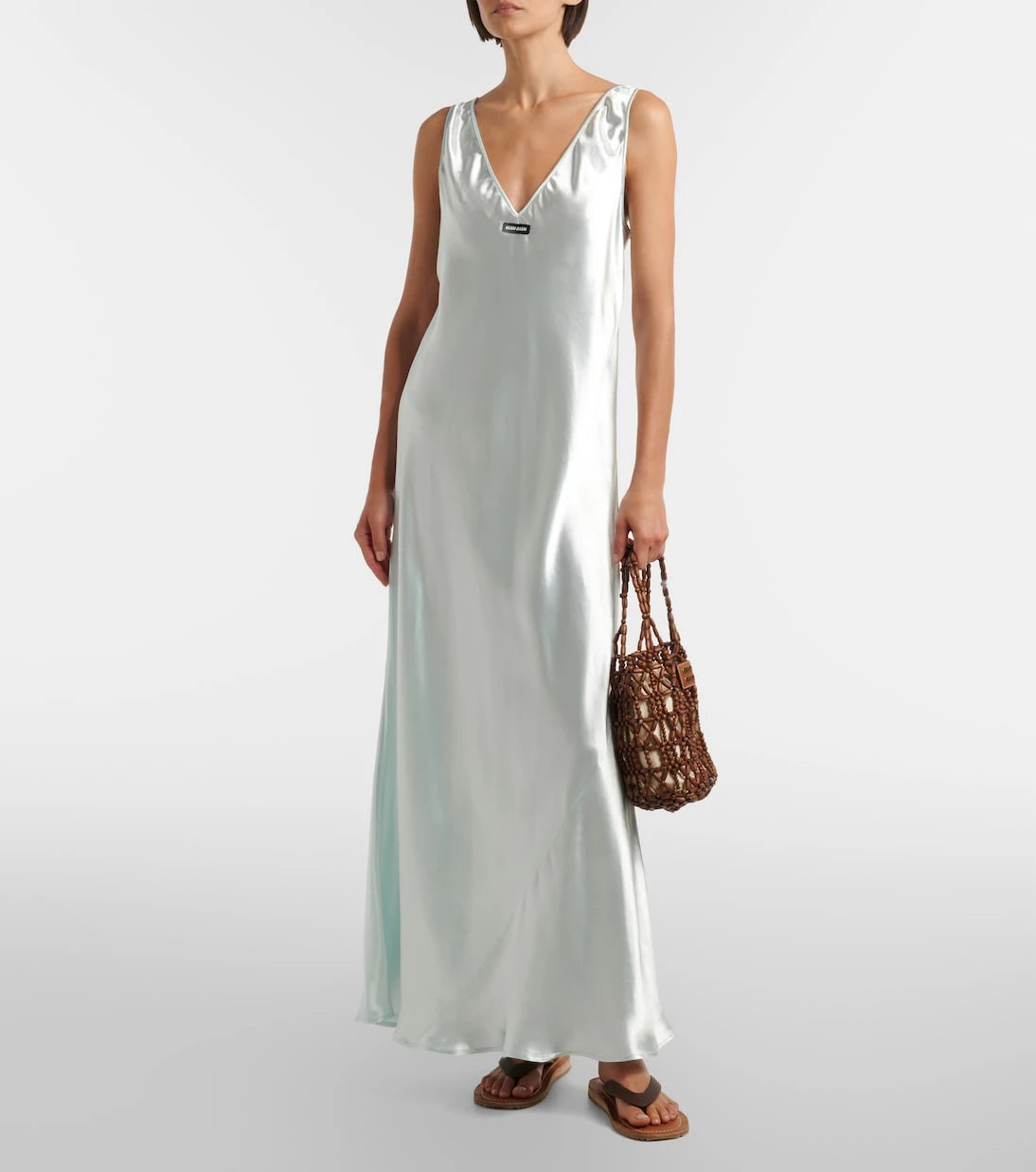 Miu Miu - Satin maxi dress